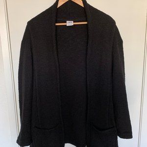 Zara Men’s Knit Black Cardigan Sweater (Long)